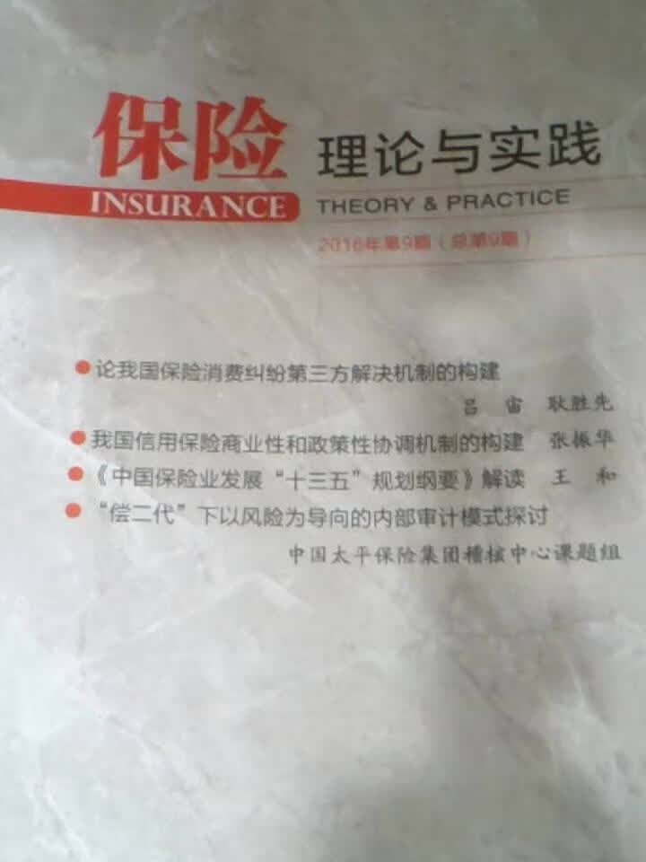 保险理论与实践