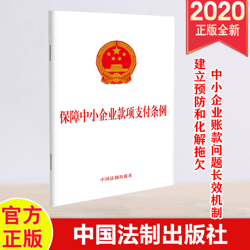 保障中小企业款项支付条例 中国法制出版社
