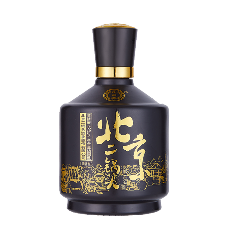 永丰牌北京二锅头 1163经典黑瓶 42度纯粮食酒 白酒 500ml*6瓶