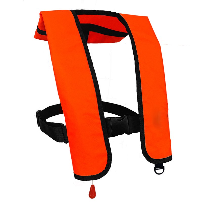 鹿色 充气救生衣  钓鱼游泳水域救援装备  自动款橙色