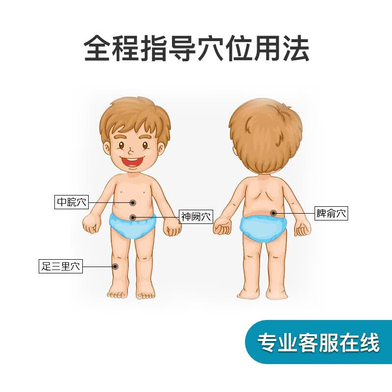 啵贝尔 小儿脾胃贴 健脾消食 儿童成人胃口不好肚脐贴 宝宝健胃开胃膏贴 不爱吃饭：4盒脾胃贴