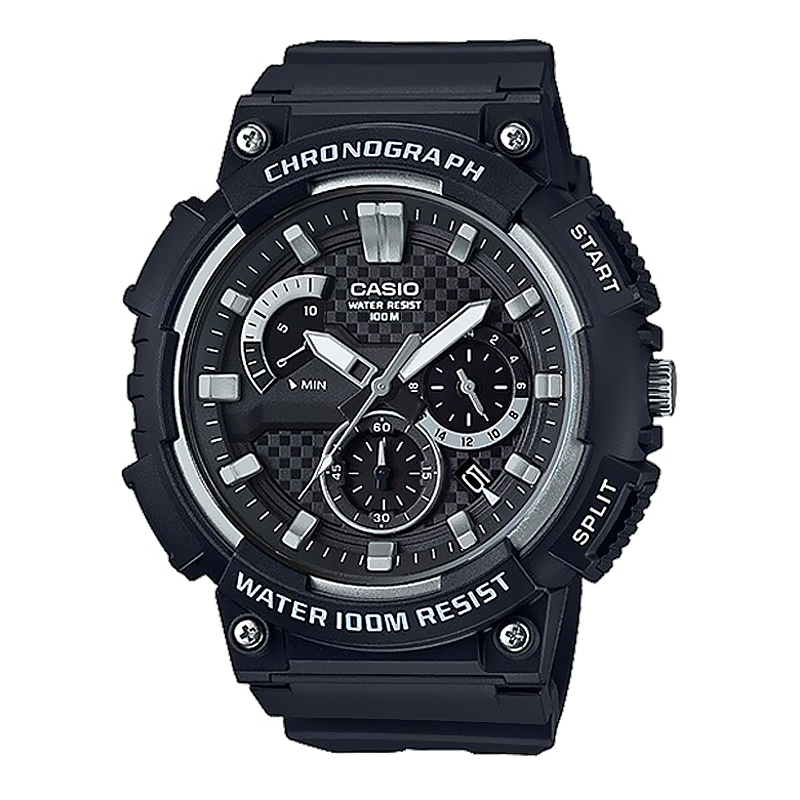 卡西欧(CASIO)品牌推荐-经典大盘休闲时尚腕表户外运动防水男士手表MCW-200H-1AVDF
