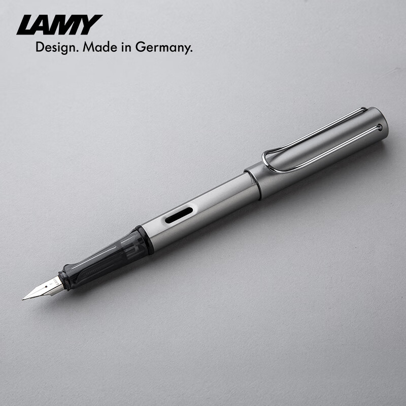 凌美(lamy)钢笔 恒星系列深灰色金属杆墨水笔 f笔尖-0.