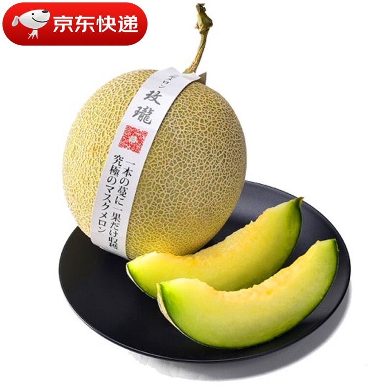 海南玫珑蜜瓜 网纹蜜瓜 哈密瓜新鲜水果甜瓜 玫珑蜜瓜精品果2颗装(单