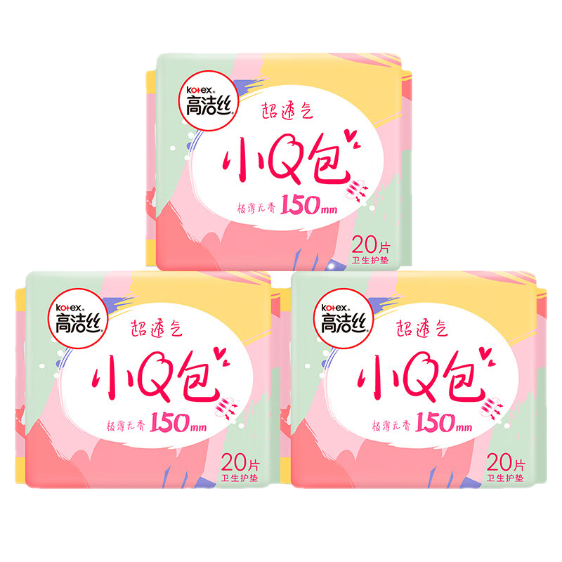 �߽�˿��Kotex�� ���������� ������������190mm����������ֱ�����������װ СQ������ 150mm 60Ƭ 6.9Ԫ