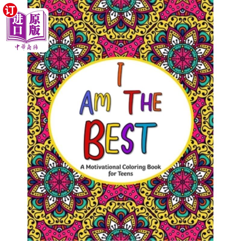 海外直订i am the best: a motivational coloring book for teens