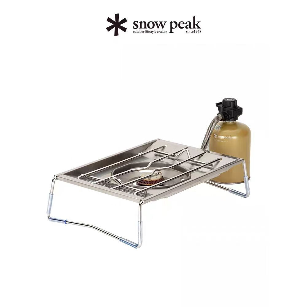 Snow Peak雪峰 户外露营野餐便携防风瓦斯炉平式板单口炉 GS-450R（1unit）