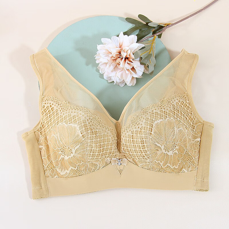 透气全罩杯文胸e681957 黄油色 75c