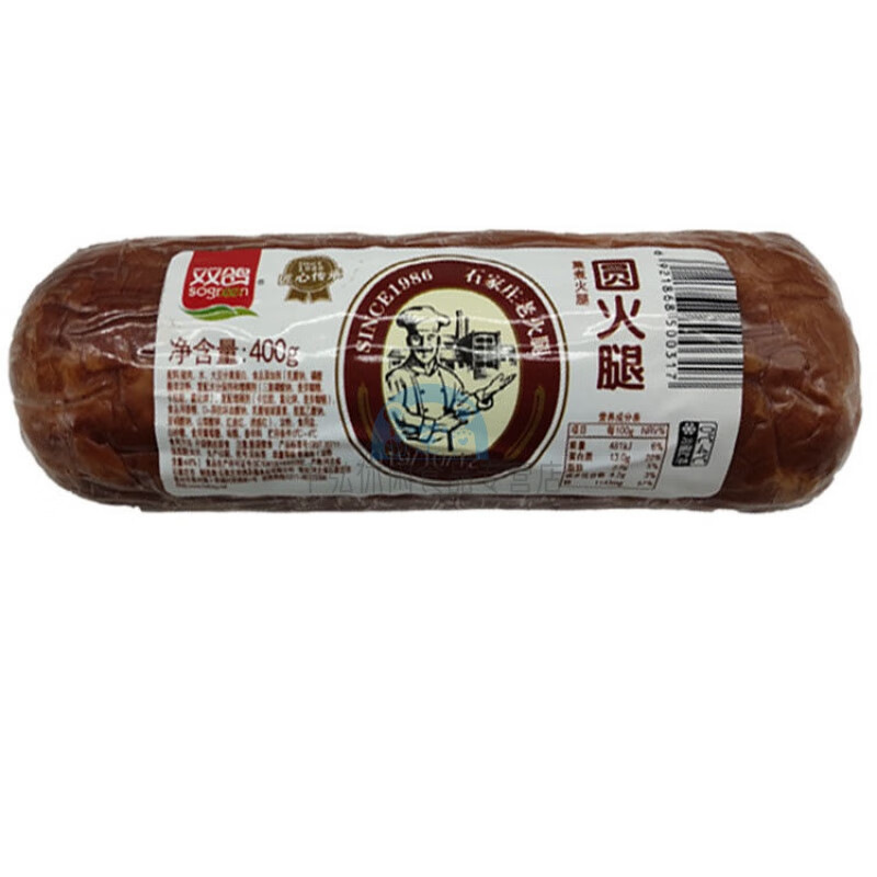 双鸽河北特产 400g 圆火腿粗大熏煮火腿肠 无淀粉 整根超大精制 400g