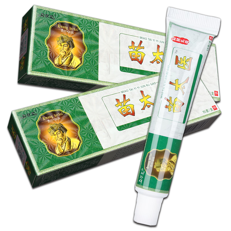 苗太医 抑菌乳膏 草本萃取皮肤瘙痒外用护理软膏 1盒装