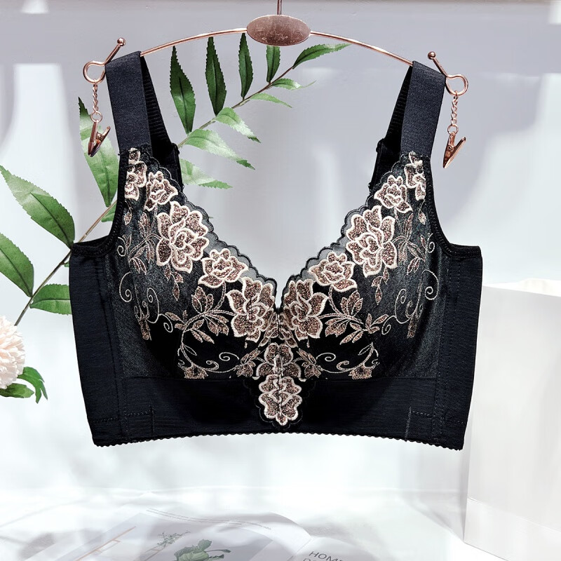 型文胸聚拢透气薄款夏季性感蕾丝美背胸罩内衣女大胸显小批发 文胸