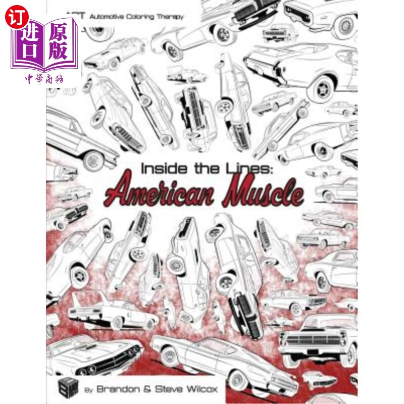 海外直订inside the lines: american muscle: adult automotive