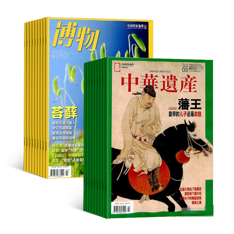 博物+中华遗产 组合杂志订阅 全年订阅 2023年10月起订 杂志铺