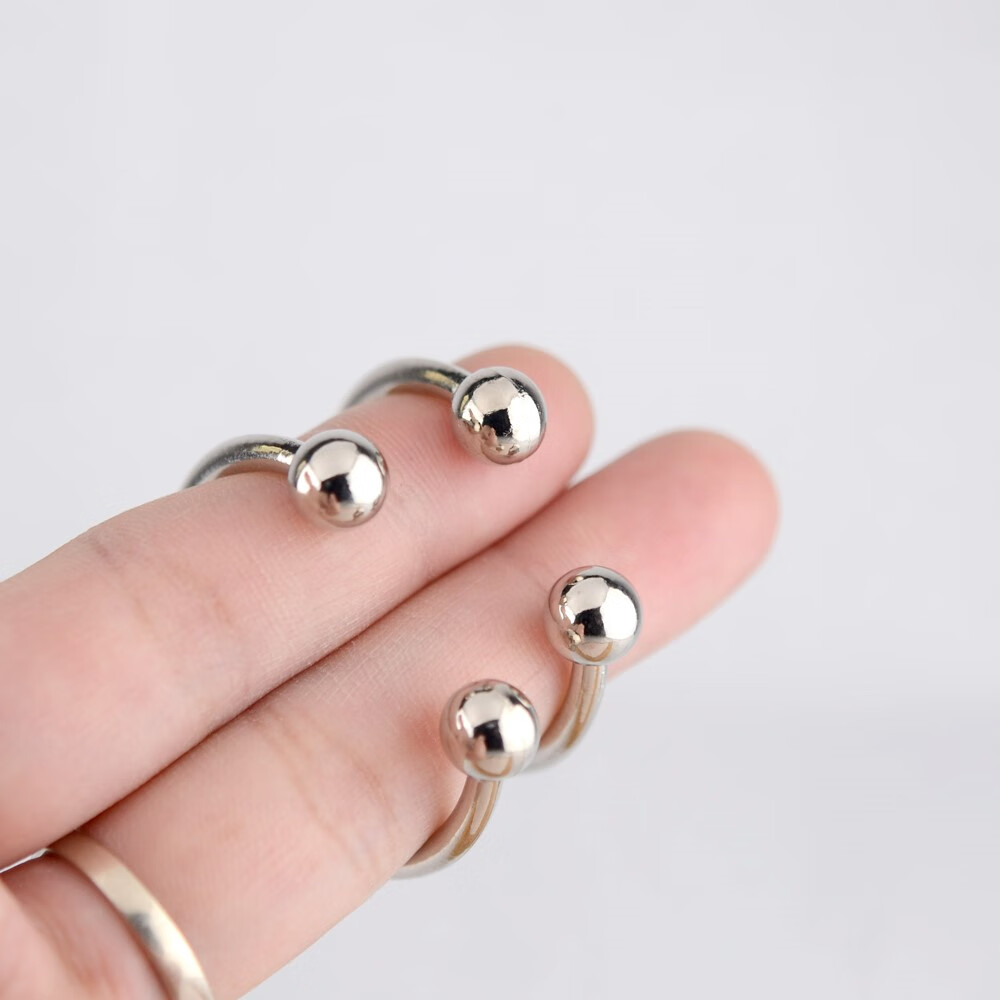 玖维娅免穿孔系带穿刺饰品阴环欧美女男私处穿孔钛钢乳环耳环pa环马蹄