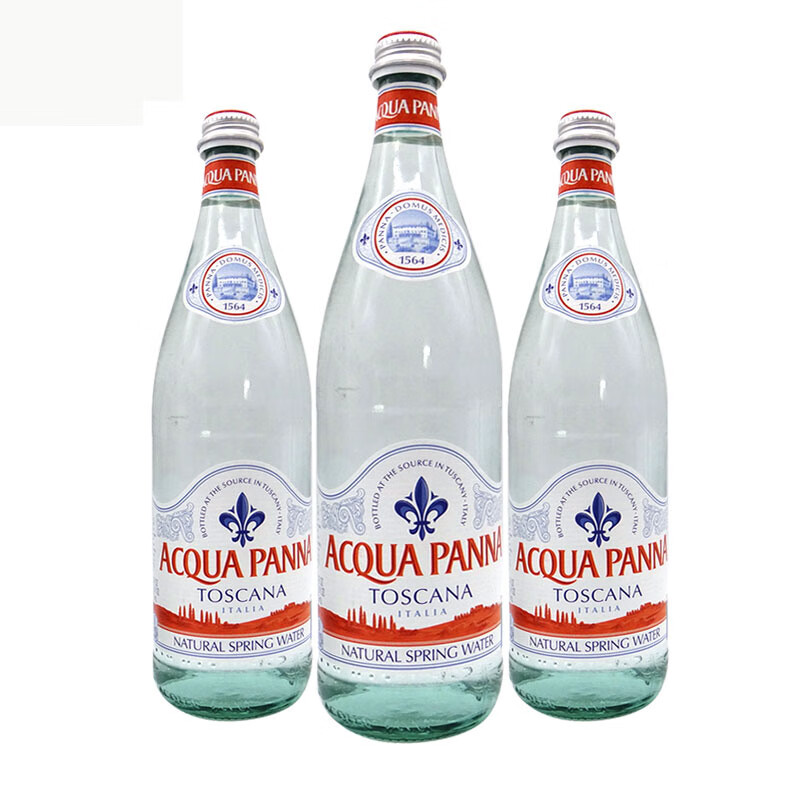panna意大利普娜矿泉水 750ml*12瓶/整箱玻璃瓶矿泉水 高端进口水圣质