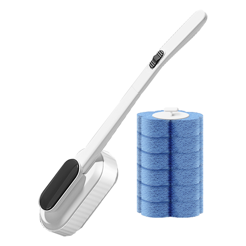 佳帮手一次性马桶刷套装无死角卫生间长柄刷子可壁挂可抛式马桶清洁神器