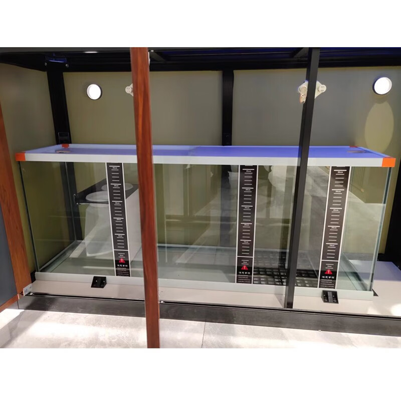 宝贝故事(BABY STORY)超白鱼缸客厅家用 中式龙鱼缸免换水鱼缸屏风鱼缸生态鱼缸底滤 黑胡桃款全套底滤底柜鱼缸 120*50*(75缸高/85柜高)三门柜