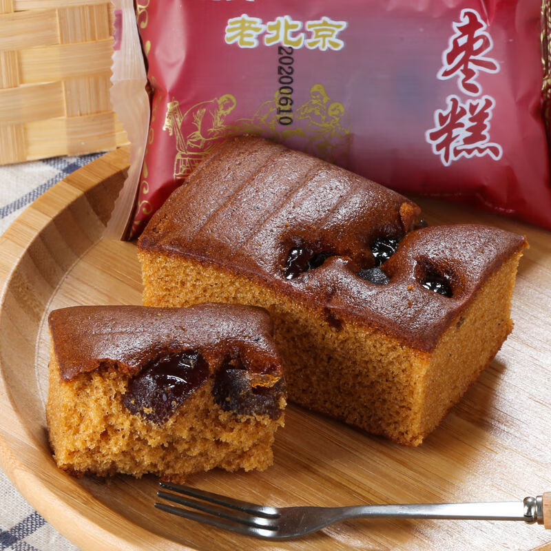 老北京蜂蜜枣糕特产面包枣泥传统糕点早餐休闲零食 【整箱1斤】
