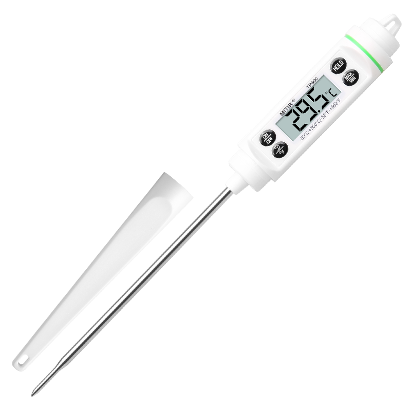 MITIR食品温度计厨房油温计婴儿奶温计洗澡水温计TP600 （白色）