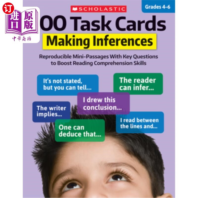 海外直订100 task cards: making inferences: reproducible mini