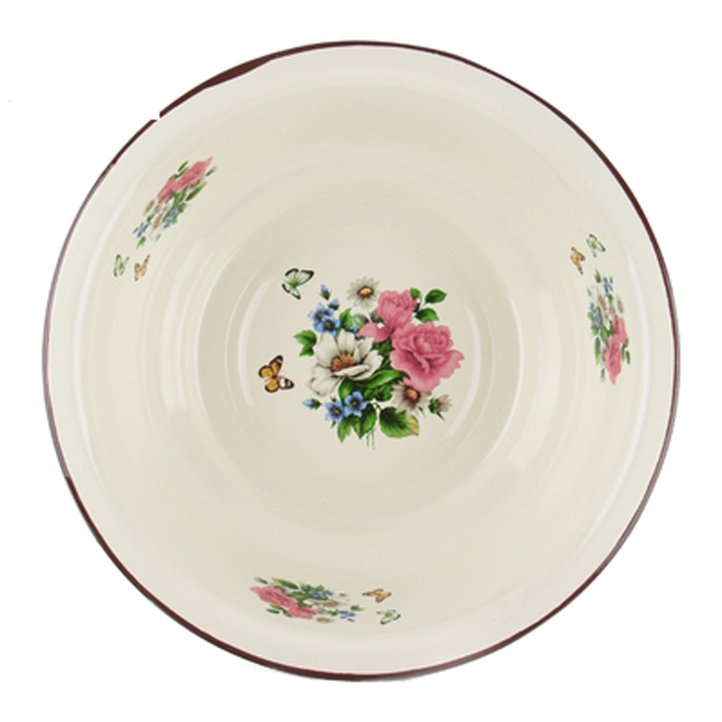 敏程加厚搪瓷盆婴儿洗脸盆儿童洗面脸盆婴幼儿洗屁股盆可明火消毒加热