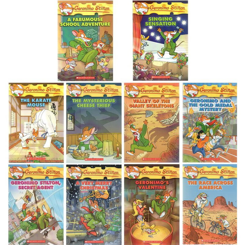 老鼠记者 全彩插图 31-40 10册Geronimo Stilton 进口英文原版 绘本7-10岁