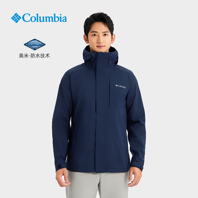 Columbia哥倫比亞戶外情侶同款男女防水山野沖鋒衣旅游徒步登山外套 464男女同款【女生可小一碼】 XL(185/104A)