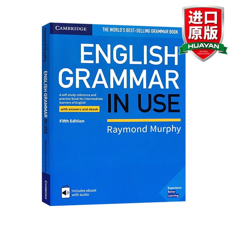 英文原版 剑桥中级英语语法书 English Grammar in Use 中学自学书 含电子书答案 全英文版