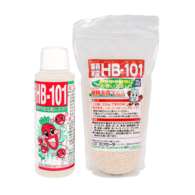 HB-101植物活力素營養(yǎng)液促生長(zhǎng)盆栽多肉僵苗快速生根液養(yǎng)花綠植通用 HB101液體100ml+緩釋顆粒300g