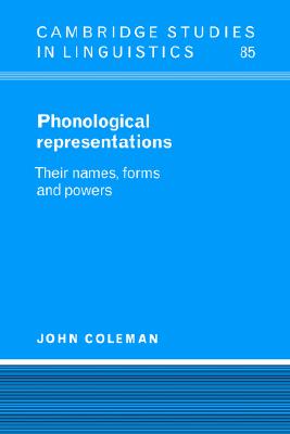 预订 Phonological Representations