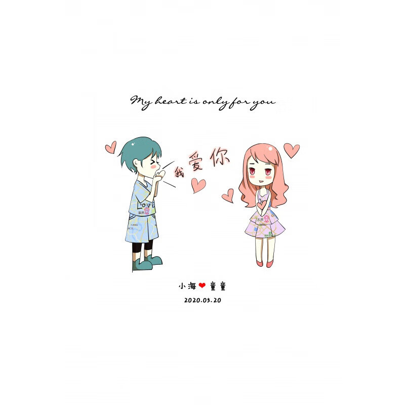 季肋(jilei)定制情侣军恋异地恋地图画创意周年纪念品生日礼物送男女