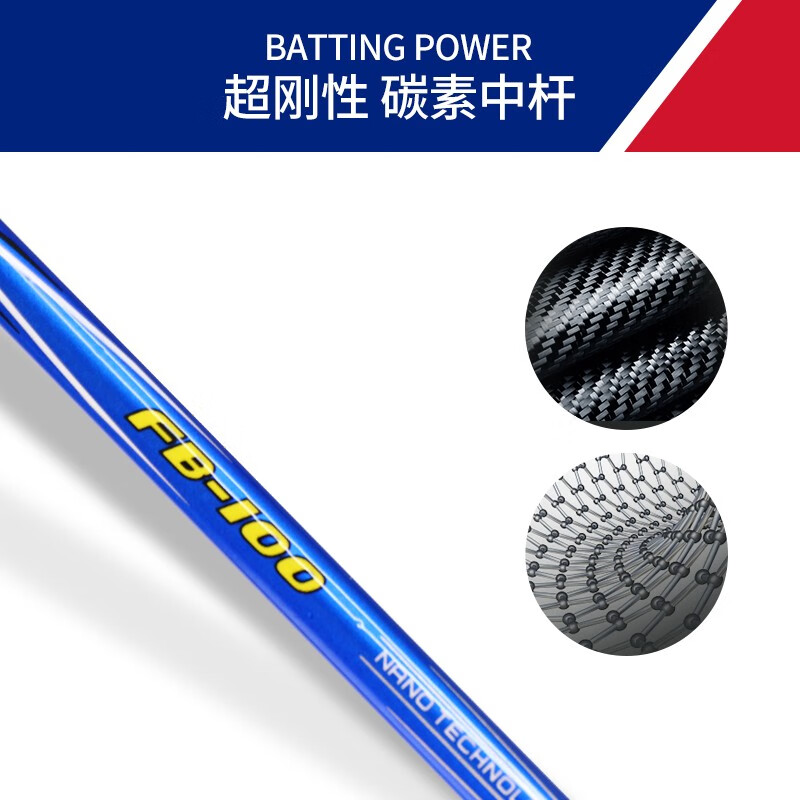 佛雷斯（FLEX）全碳素羽毛球拍 对拍 超轻双拍轻巧耐打高弹攻防兼备双打男女通用 2支装【红色1支+蓝色1支】 4U已穿线24磅