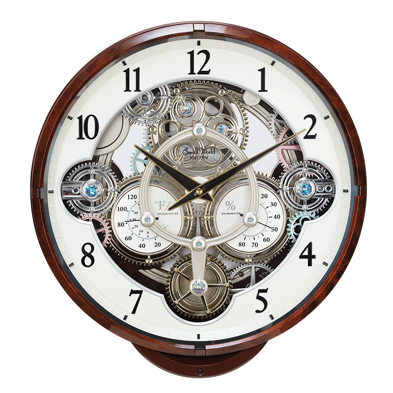 ������RHYTHM��ʱ�ӿ����������Ӵ��ⱨʱ�ұ�ʱ��װ�α���ǽ39cm 4MH886WU23