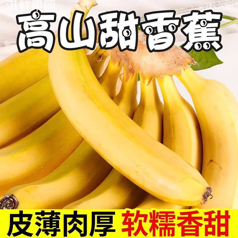 鲜福林 云南高山威尼斯香蕉 单根独立包装新鲜水果非芭蕉现摘现发 带箱3斤装