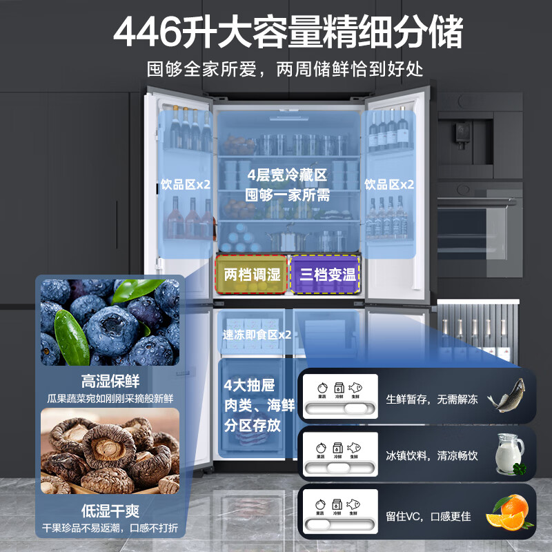 康佳45FW4PA冰箱评测：高效保鲜，静音省电，家庭首选