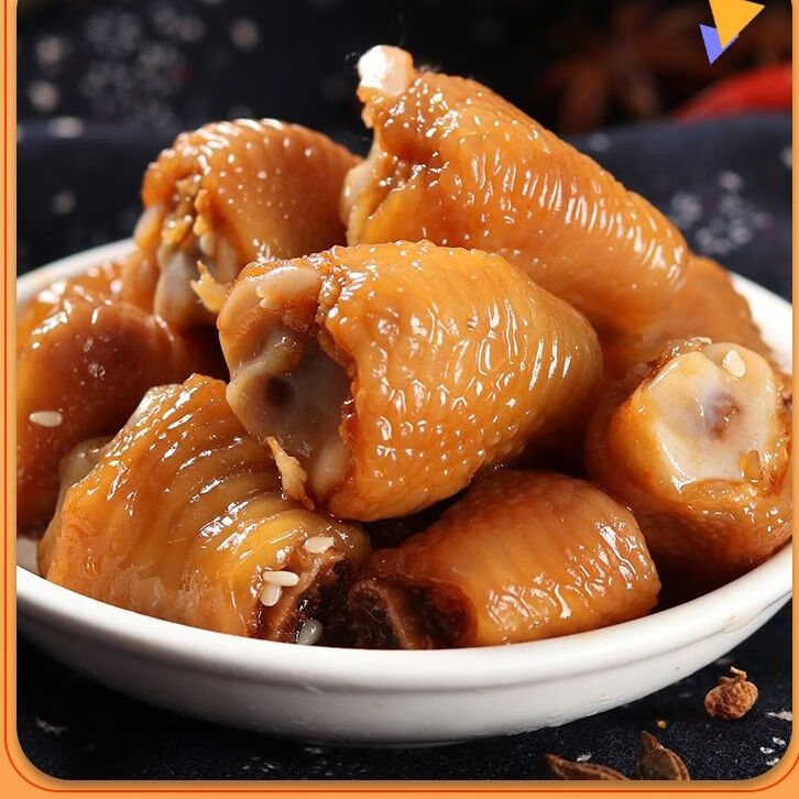王上严选麻辣鸡拐骨网红鸡爪熟食鸡肘小包装鸡拐凤肘辣味小零食包 