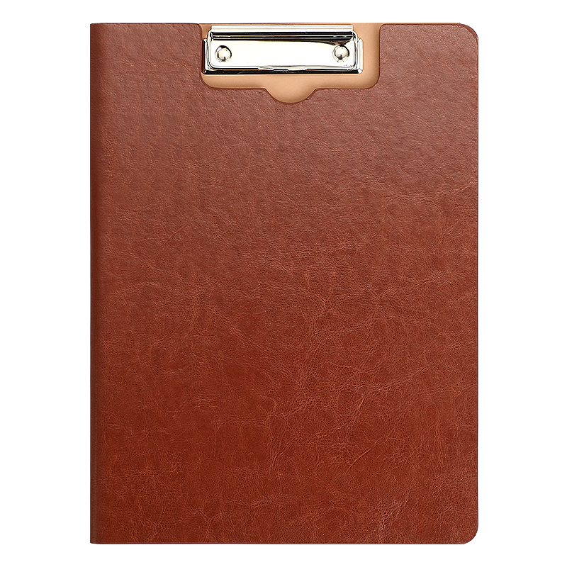嘉然恒 A4皮質(zhì)文件夾板簽字墊板報告夾辦公用品資料夾試卷夾簽約本墊板夾合同銷(xiāo)售夾定制 豎板-棕色