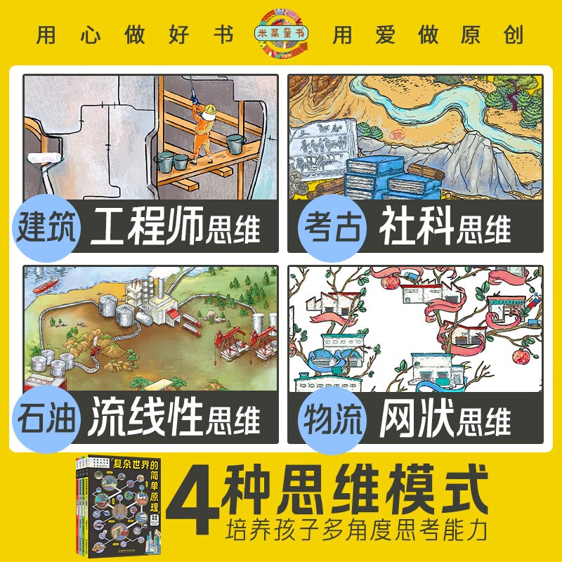 复杂世界的简单原理（精装4册）能源快递建筑考古四大基础领域认识身边事物，让孩子像牛顿一样思考。暑假阅读暑假课外书课外暑假自主阅读暑期假期读物详情图