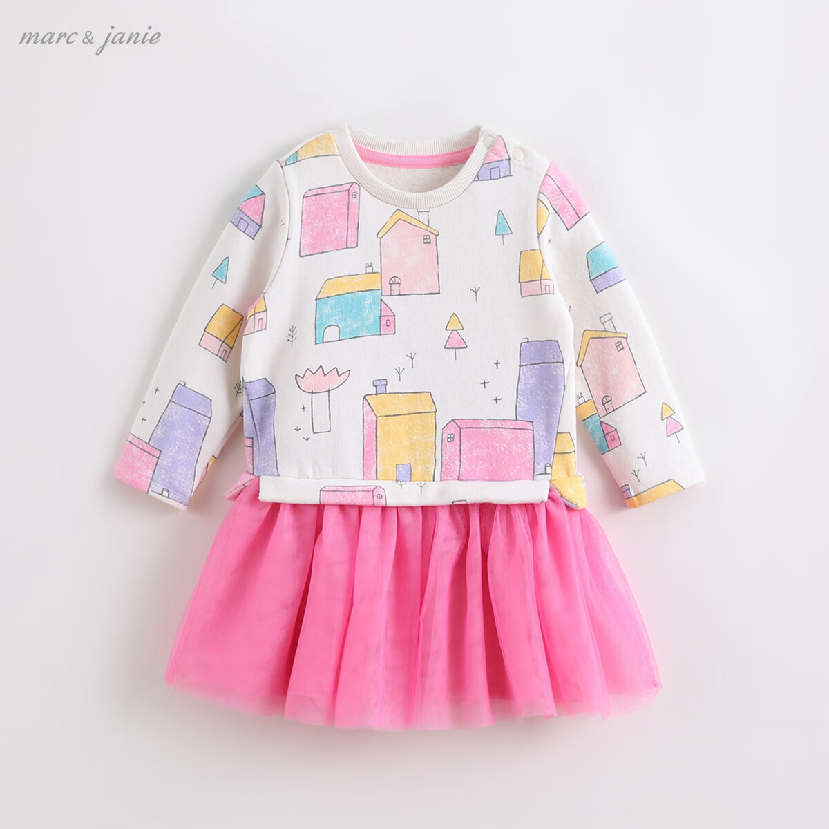 marcjanie��������ͯװ��ͯ���＾�¿� Ůͯ����ȹ ����ʱ��ͼ����ɴ����ȹ201279 ħ��С�� 80 24M