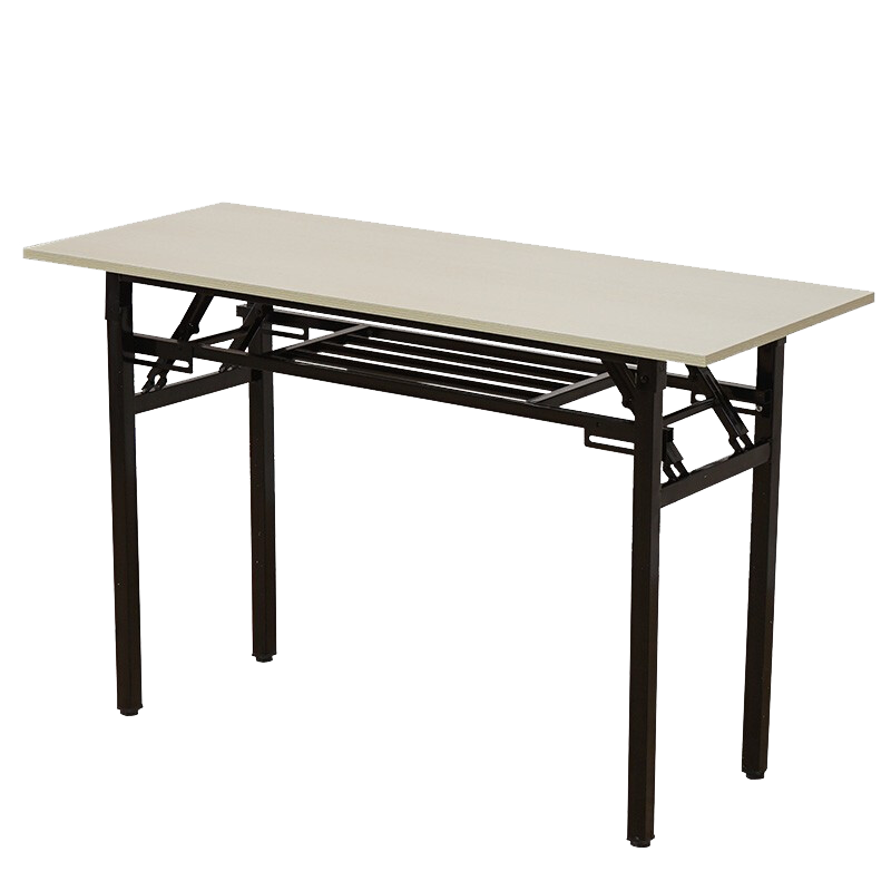 英耀折叠桌卧室电脑桌学习桌家用小桌子简易书桌长条桌会议活动桌租房摆摊窄桌美甲桌 长120×宽60×高75双层加固