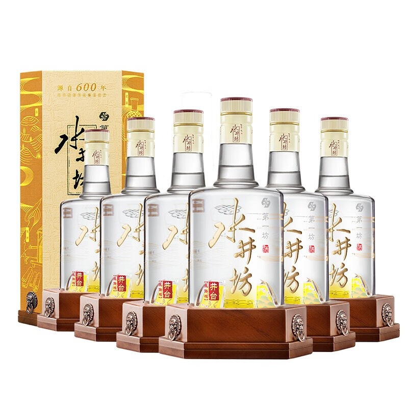 【京东酒】水井坊 井台丝路版 浓香型 白酒  52度 500ml*6瓶 整箱装