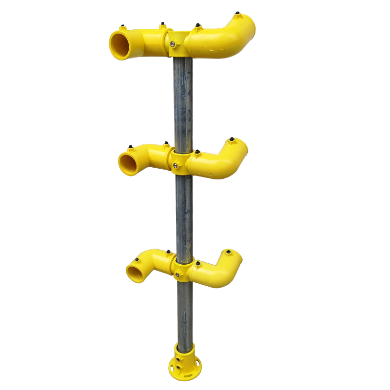 圣洛克定型化临边防护连接件工地基坑楼梯扶手钢管件塑料临时护栏 挂