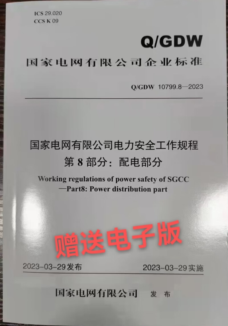2023 国家电网有限公司电力安全工作规
