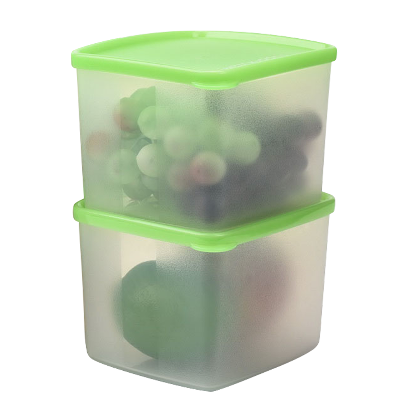 特百惠（Tupperware） 冷藏盒冰箱保鲜盒干货储藏盒800ML 2件套(颜色随机)