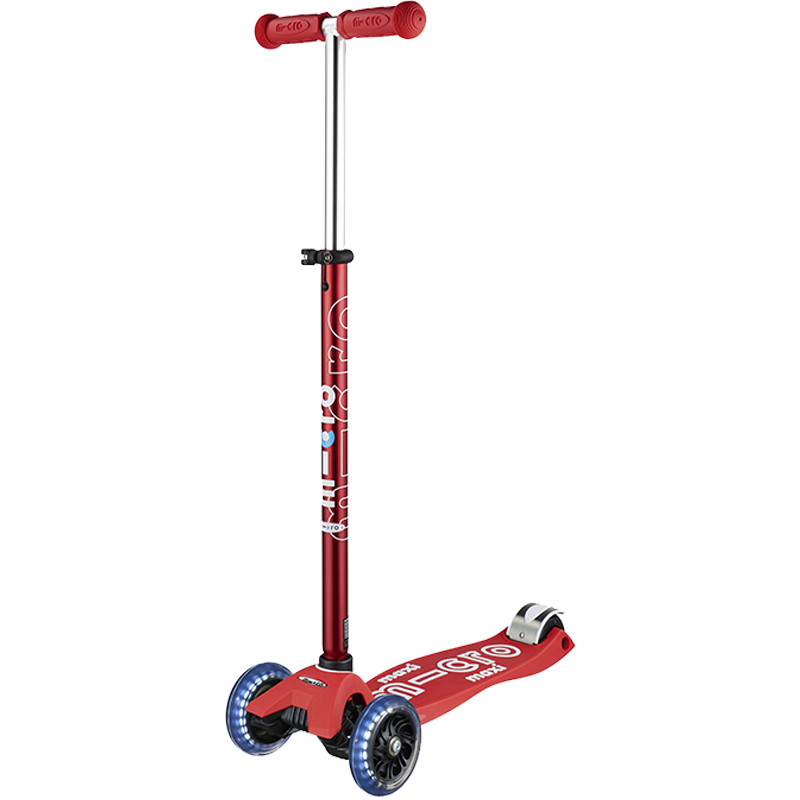 m-cro邁古micro兒童滑板車5-6-12歲中大童踏板車滑滑踏板車滑行溜溜車 紅色LED輪 建議身高100-160CM