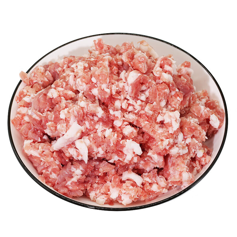 安峰山新鲜手工猪肉馅 放养 饺子馅 粮食喂养 笨猪肉300g生鲜