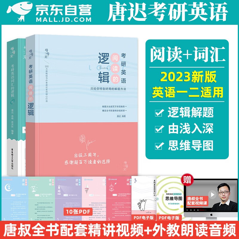 【单本包邮】词汇的逻辑阅读的逻辑2024 唐迟考研英语一二阅读理解+词汇单词 2本 可搭配词汇闪过单词红宝书恋练有词句句真研肖秀荣考研政治张剑黄皮书