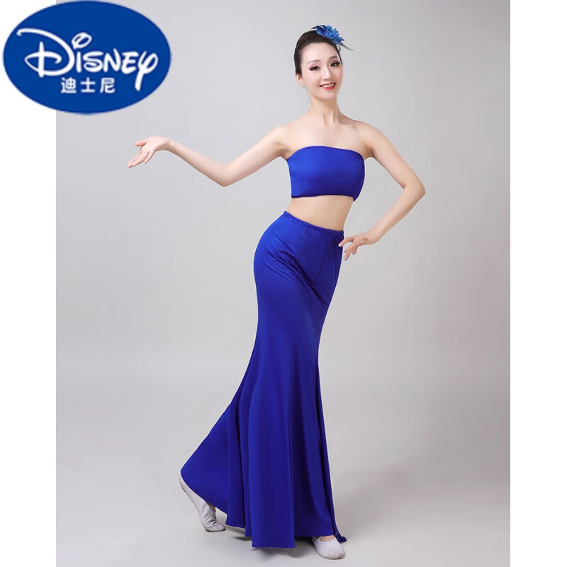 迪士尼(disney)傣族舞蹈服装女成人儿童演出服练功舞裙长裙孔雀舞艺考