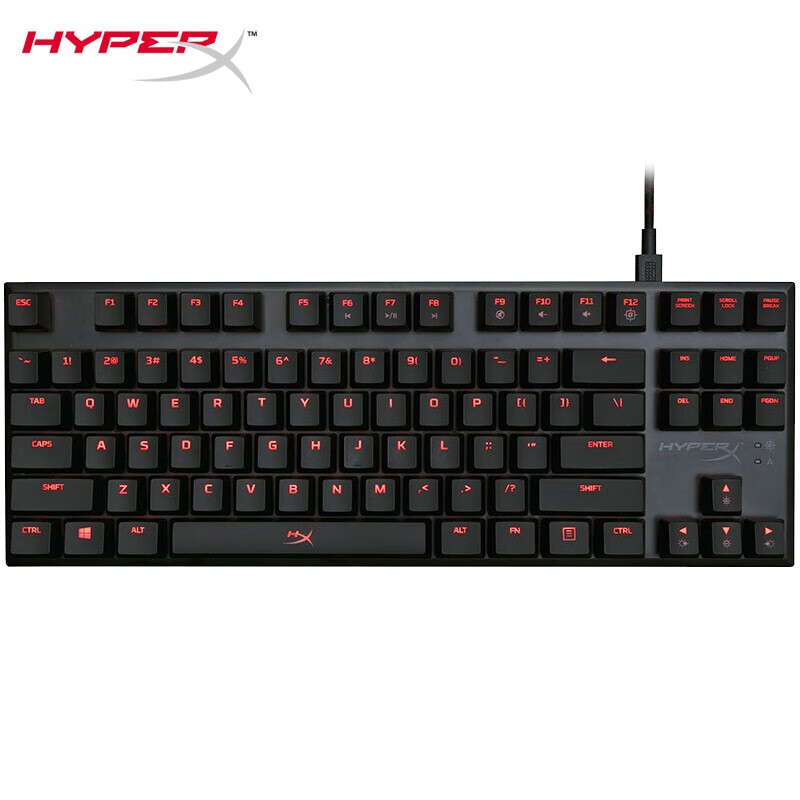 金士顿(Kingston) HyperX 阿洛伊专业版 87键红轴 机械键盘 游戏键盘 吃鸡键盘