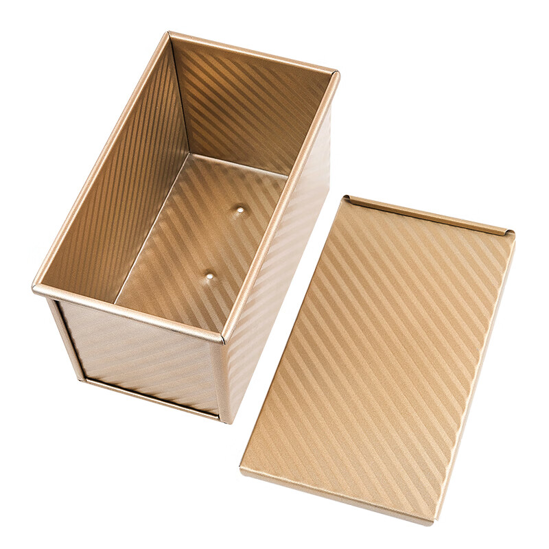 杰凯诺 吐司模具吐司盒土司模具面包模具 烤面包模具烤面包用做面包 金色
